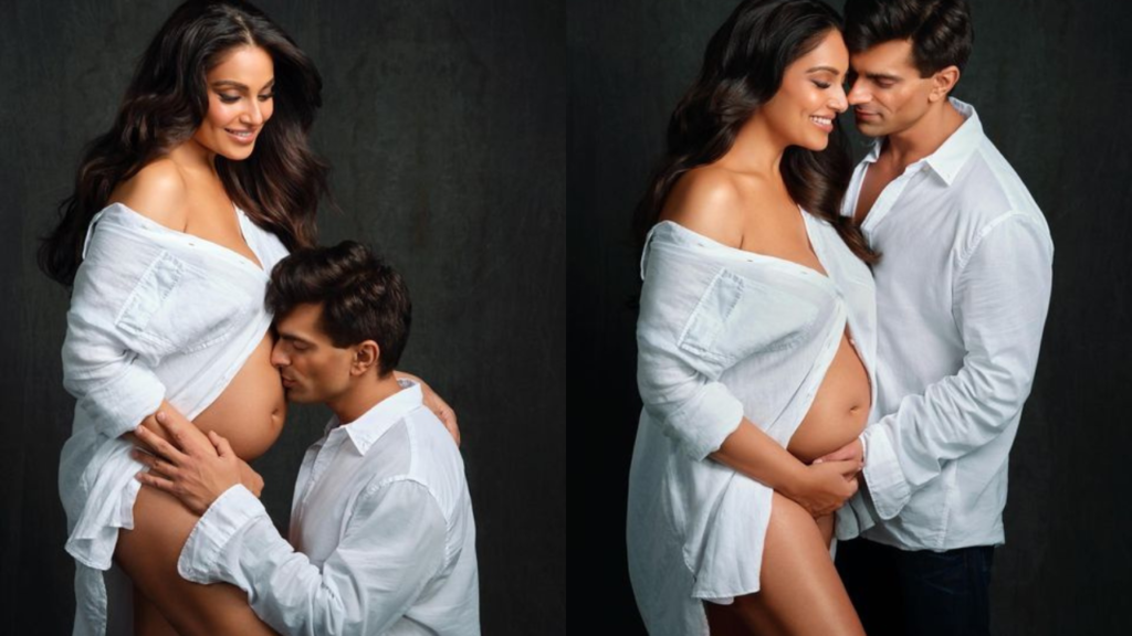 बिपाशा बसु ने पहली बार शेयर की अपने बेबी बंप के तस्वीरें, साथ ही बेबी बंप को चूमते दिखे पति करण