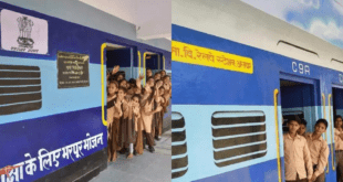 रेलवे स्टेशन के जैसा दिखता है राजस्थान का यह सरकारी स्कूल, ट्रेन के डब्बे में बच्चों का स्कूल